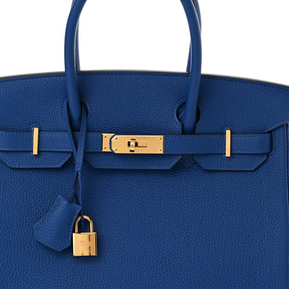 Hermes Togo Birkin 30 Bleu France 8 of 11