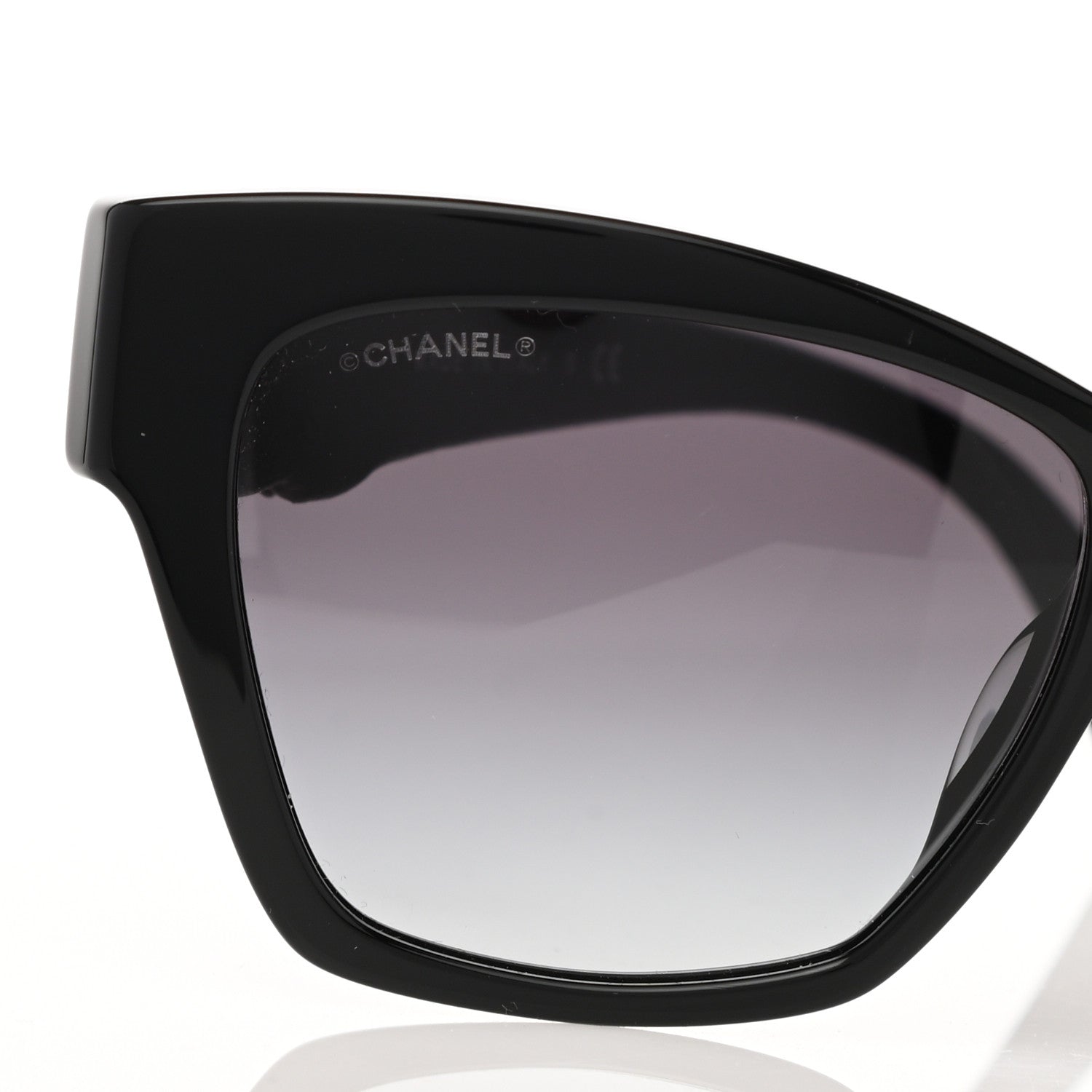 Chanel Acetate Square CC Sunglasses 5456 Black 7 of 9