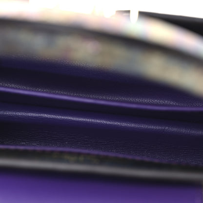Louis Vuitton Ostrich Capucines Mini Petrole Purple 5 of 10