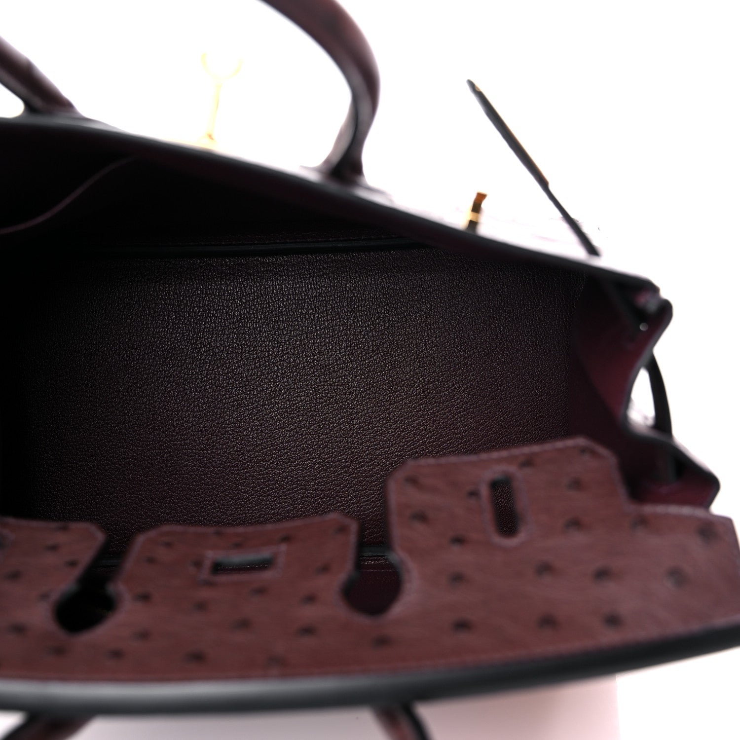 Hermes Ostrich Birkin 25 Rouge Sellier 5 of 10