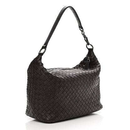 Bottega Veneta Nappa Intrecciato Small Shoulder Bag Ebano 2 of 10