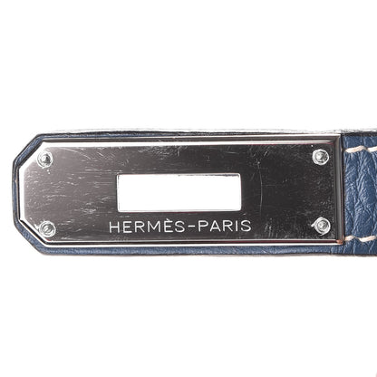 Hermes Taurillon Clemence Birkin 40 Bleu Thalassa 12 of 31