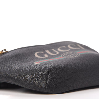 Gucci Grained Calfskin Small Logo Belt Bag Black 6 of 11
