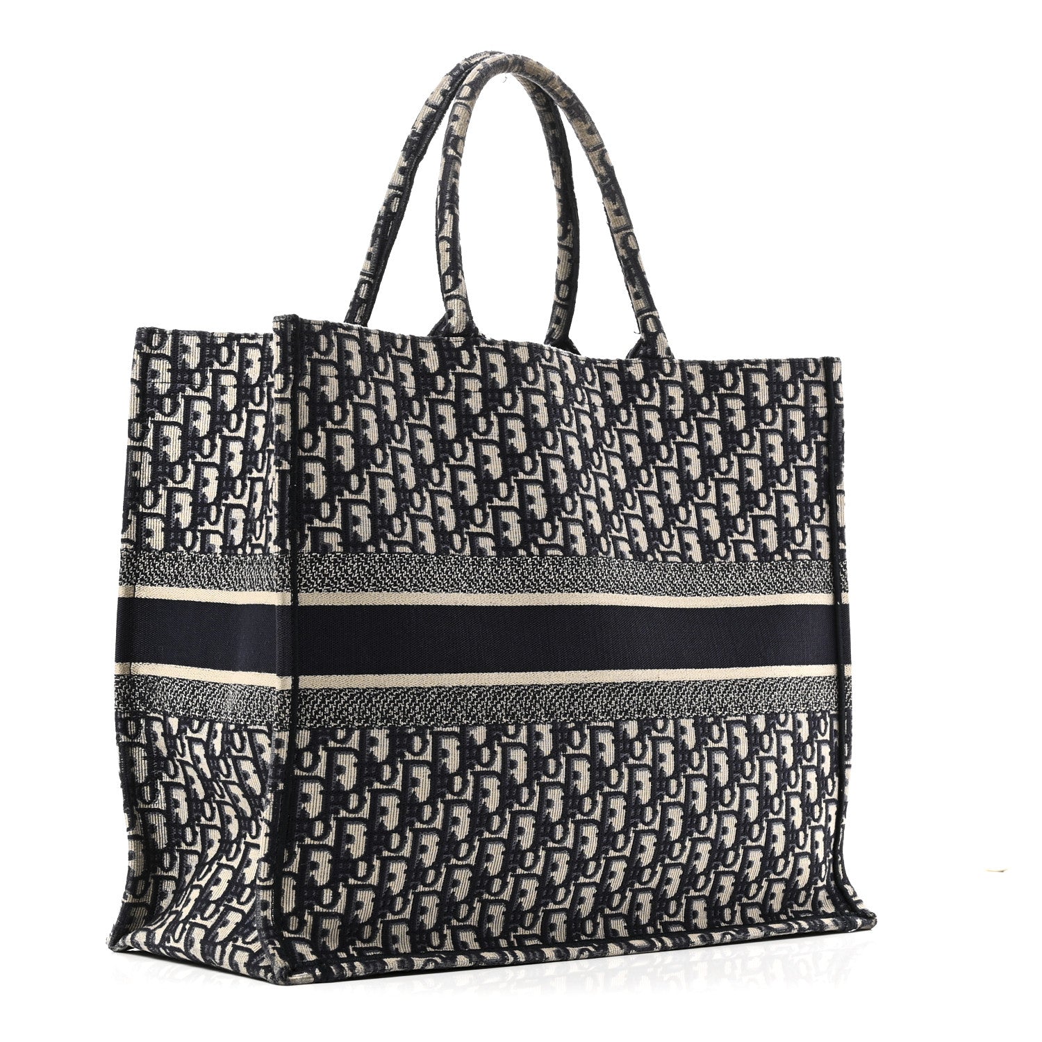 Christian Dior Oblique Large Book Tote Blue Multicolor 3 of 10
