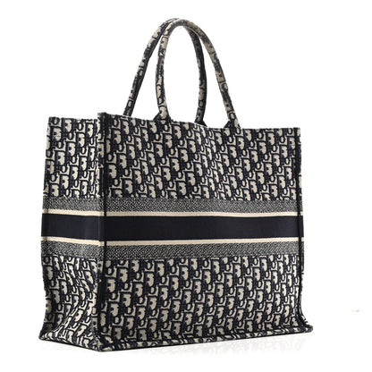 Christian Dior Oblique Large Book Tote Blue Multicolor 3 of 10