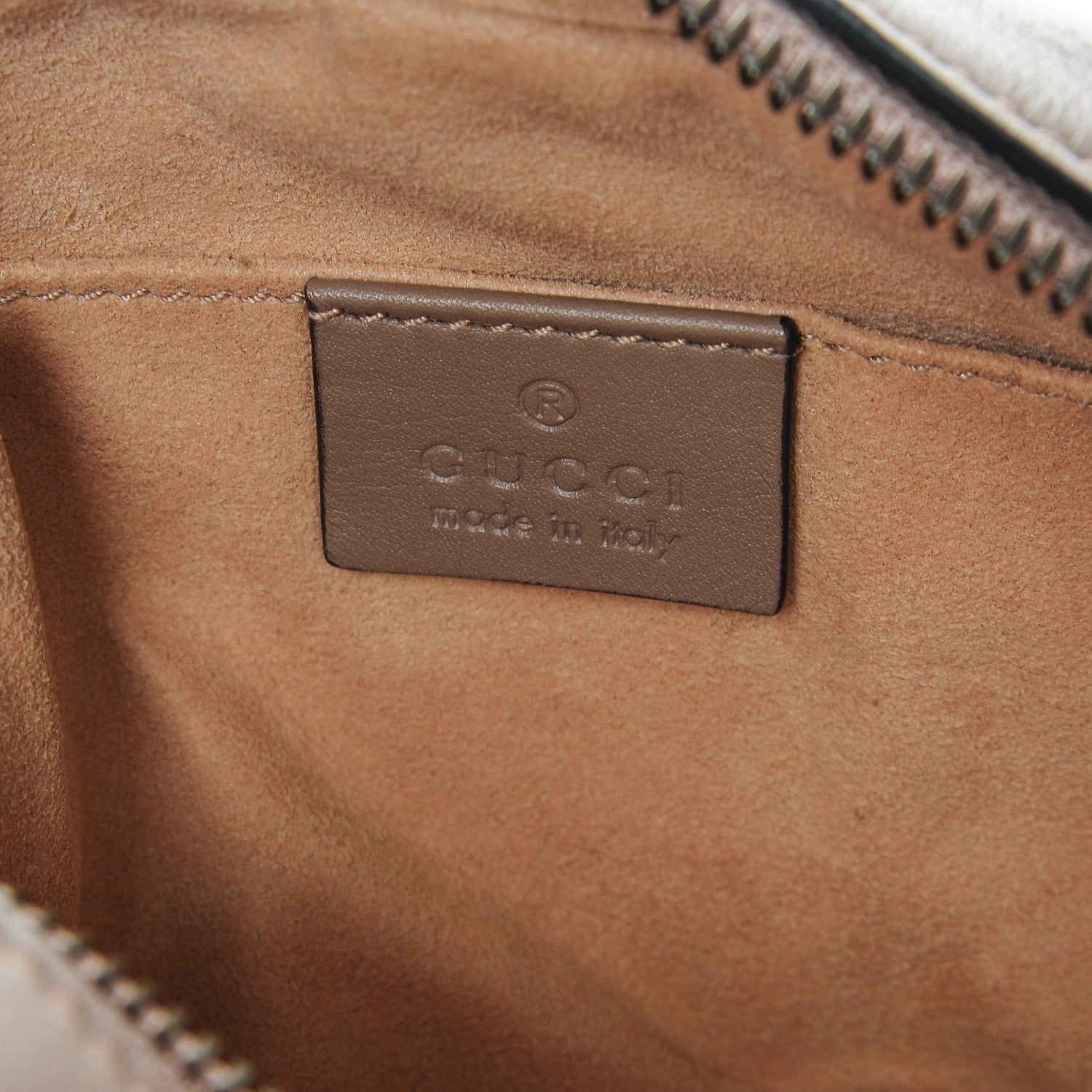 Gucci Calfskin Matelasse Mini GG Marmont Chain Shoulder Bag Nude 6 of 6