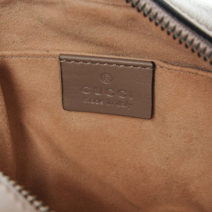 Gucci Calfskin Matelasse Mini GG Marmont Chain Shoulder Bag Nude 6 of 6