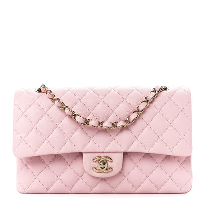 Chanel Caviar Quilted Medium Double Flap Light Pink 1 of 12