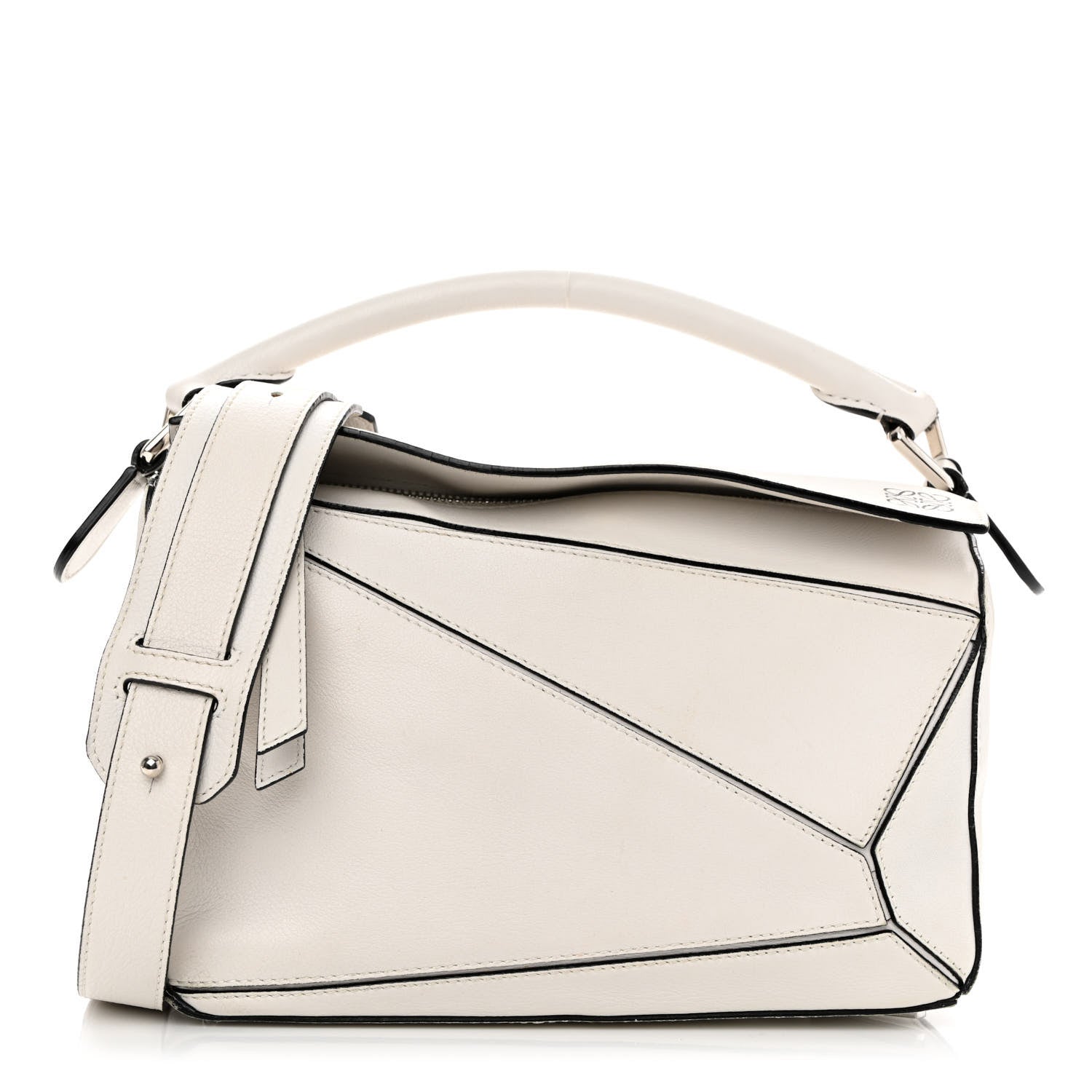 Loewe Calfskin Small Puzzle Bag Kaolin 1 of 16