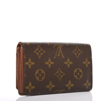 Louis Vuitton Monogram Porte-Monnaie Tresor Wallet 3 of 8
