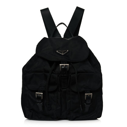 Prada Nylon Vela Double Buckle Backpack Black 1 of 10