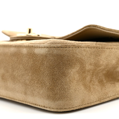 Chanel Suede Calfskin Mini Souplissimo Flap Dark Beige 10 of 11