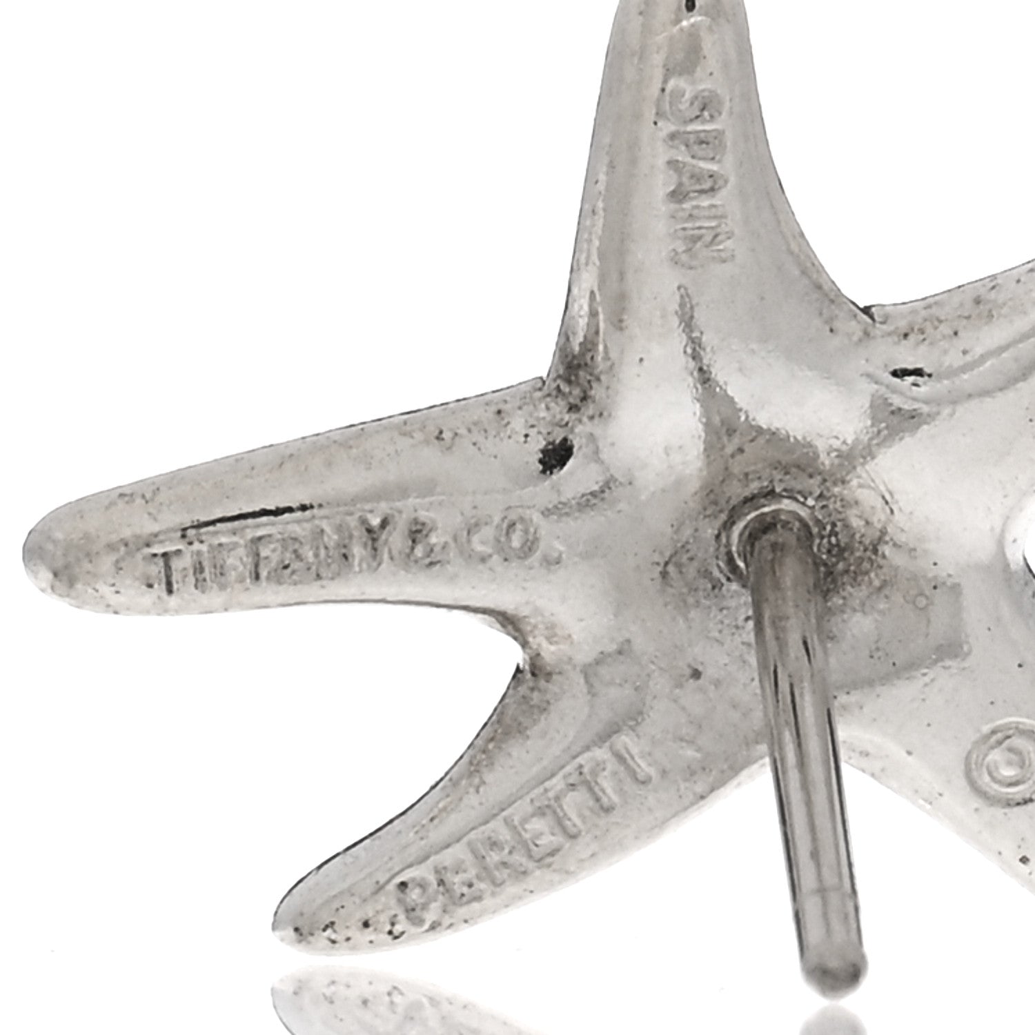 Tiffany Sterling Silver 15mm Elsa Peretti Starfish Earrings 4 of 4