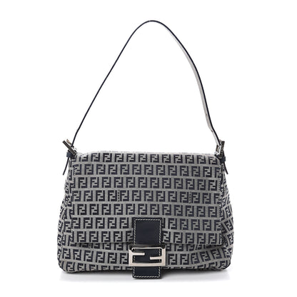Fendi Zucchino Mama Baguette Navy 1 of 8