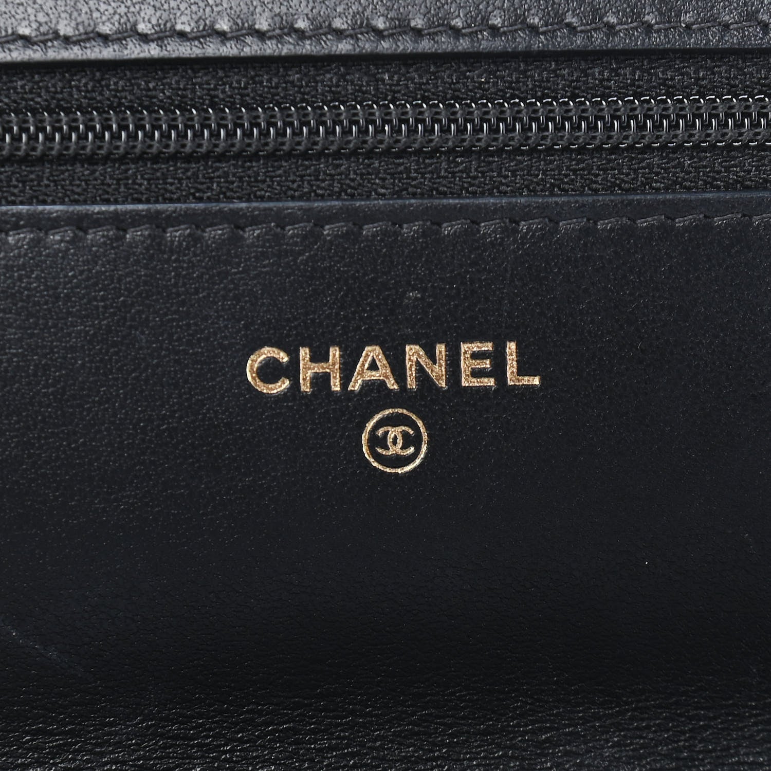 Chanel Lambskin Quilted Chanel 19 Wallet On Chain WOC Black 6 of 10