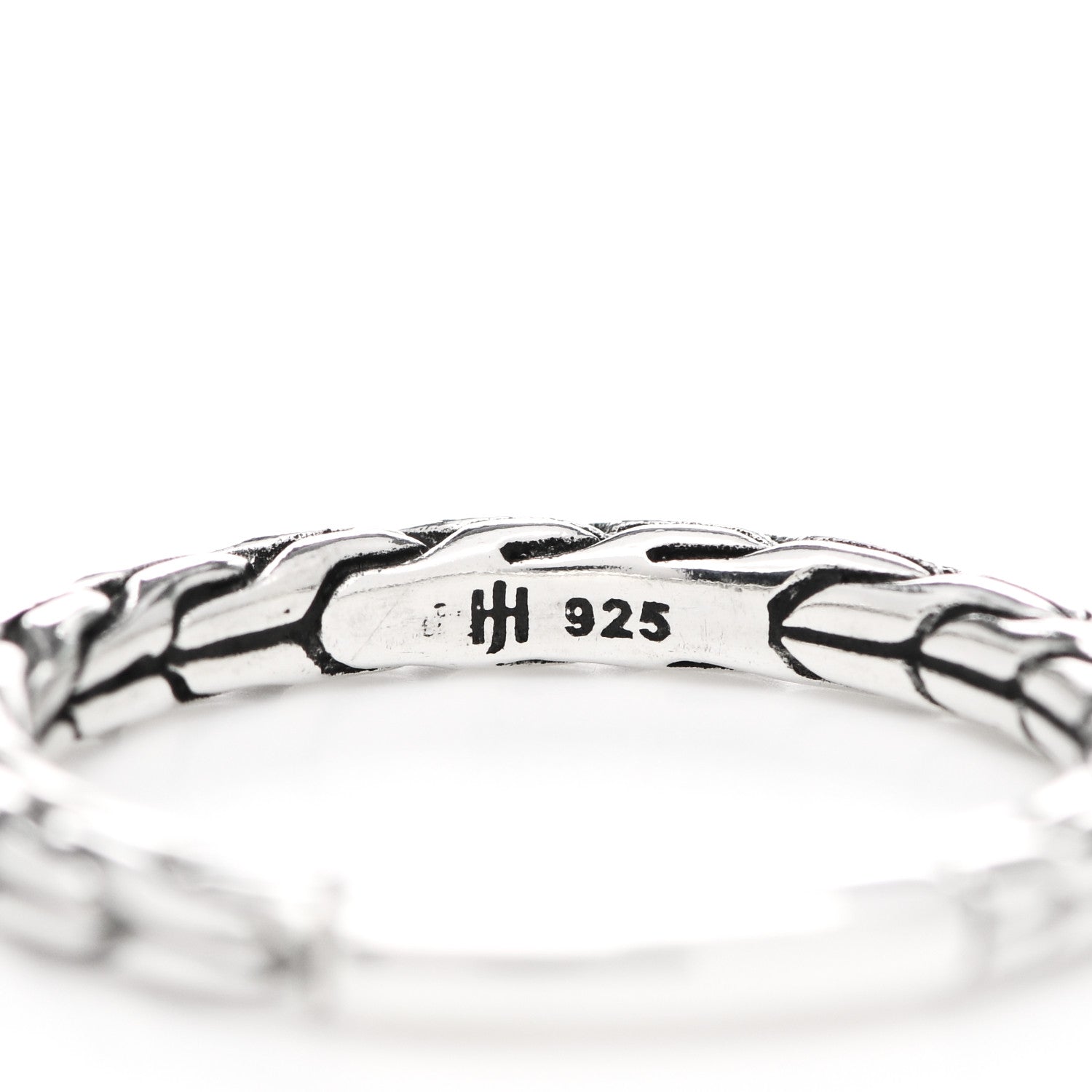 John Hardy Sterling Silver Classic Chain Ring 54 7 4 of 4