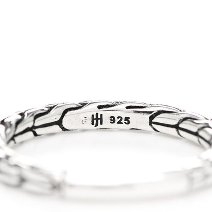 John Hardy Sterling Silver Classic Chain Ring 54 7 4 of 4