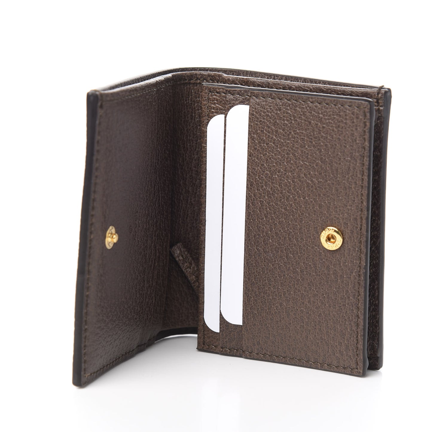 GG Supreme Monogram Web Ophidia Card Case Beige New Acero