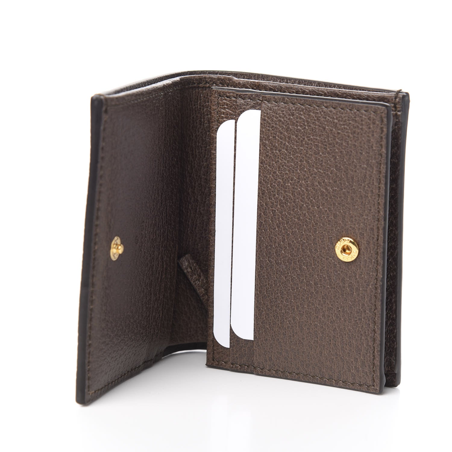 Gucci GG Supreme Monogram Web Ophidia Card Case Beige New Acero 4 of 5