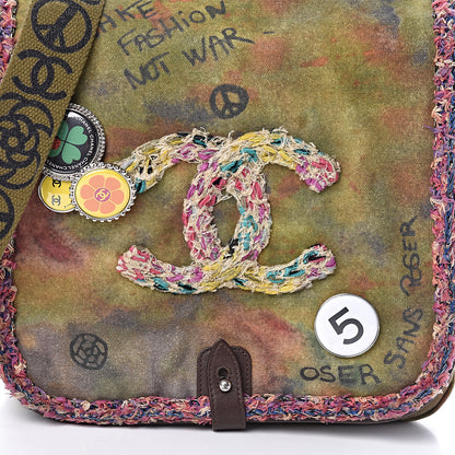Chanel Washed Toile Graffiti On The Pavements Messenger Khaki Multicolor 11 of 11