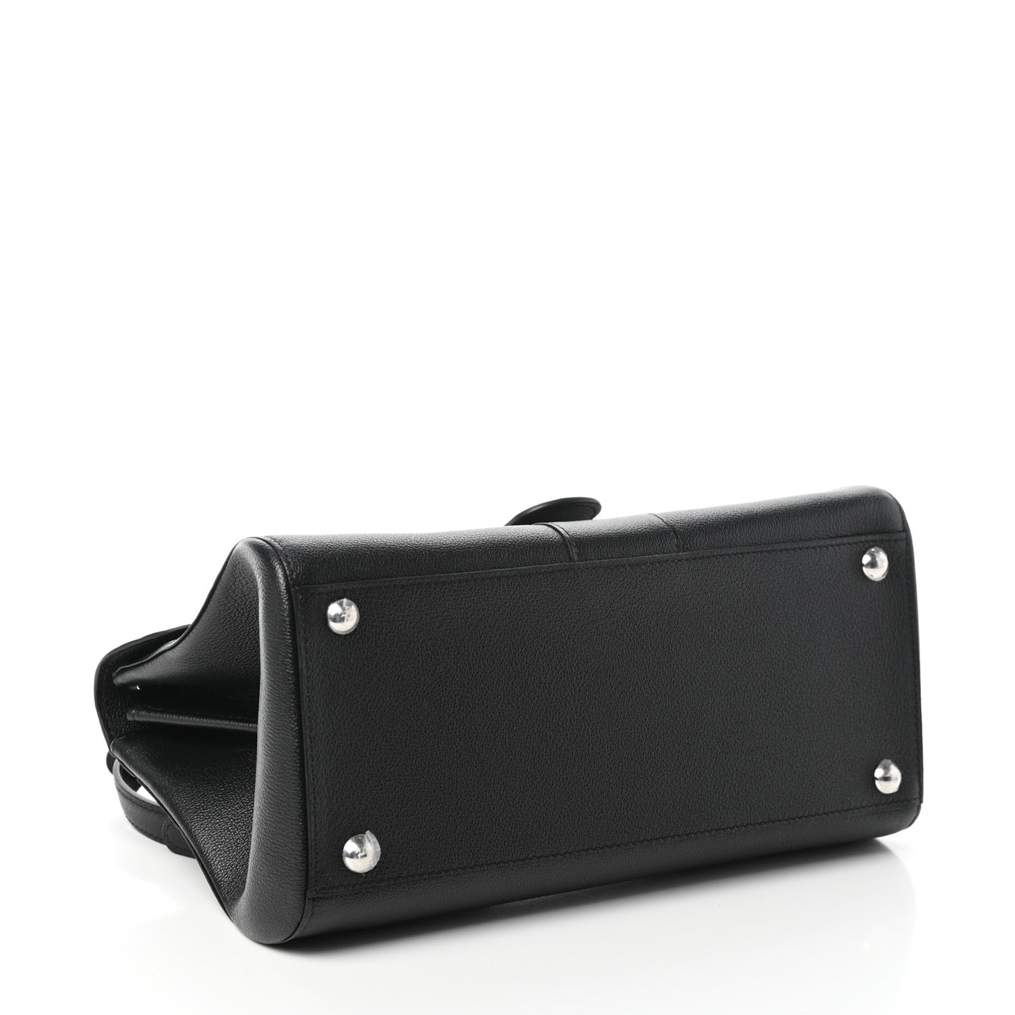 Calfskin Mini Brillant East West Satchel Black
