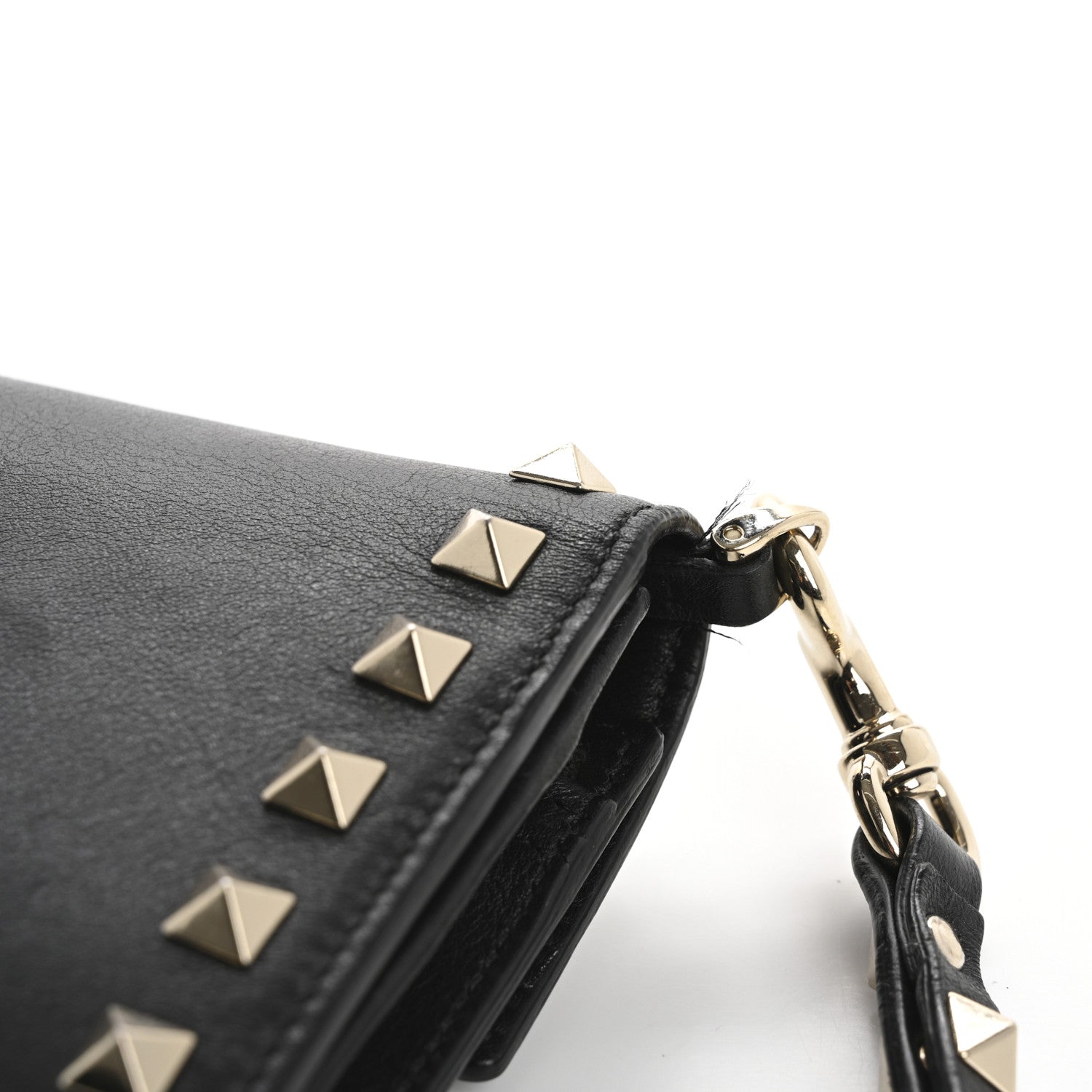 Valentino Garavani Nappa Rockstud Wristlet Clutch Black 13 of 15