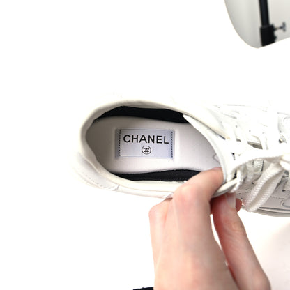 Chanel Calfskin CC Womens Sneakers 39.5 White 8 of 8