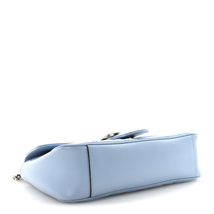 Gucci Calfskin Matelasse Small GG Marmont Shoulder Bag Porcelain Light Blue 4 of 10