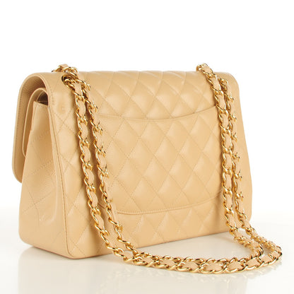 Chanel Caviar Quilted Jumbo Double Flap Beige Clair 3 of 8