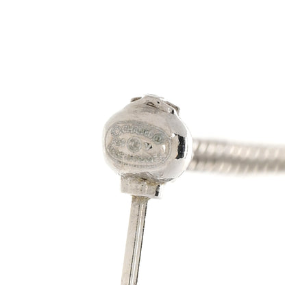 Chanel Baguette Crystal CC Drop Earrings Silver 4 of 4