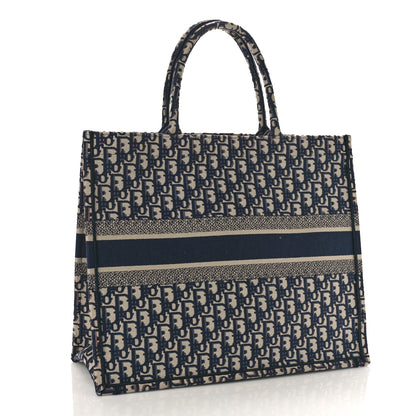 Christian Dior Oblique Large Book Tote Blue Multicolor 3 of 8