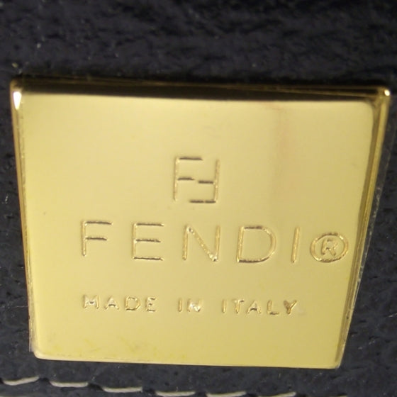 Fendi Leather Baguette Navy 6 of 11