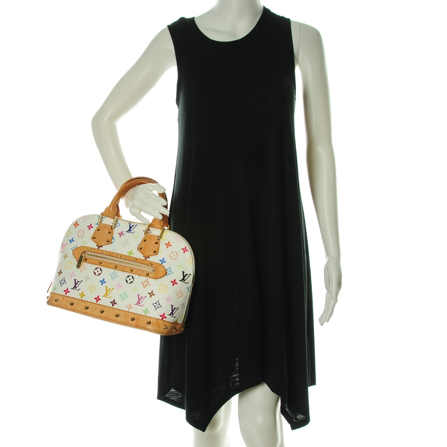 Louis Vuitton Monogram Multicolor Alma White 2 of 7