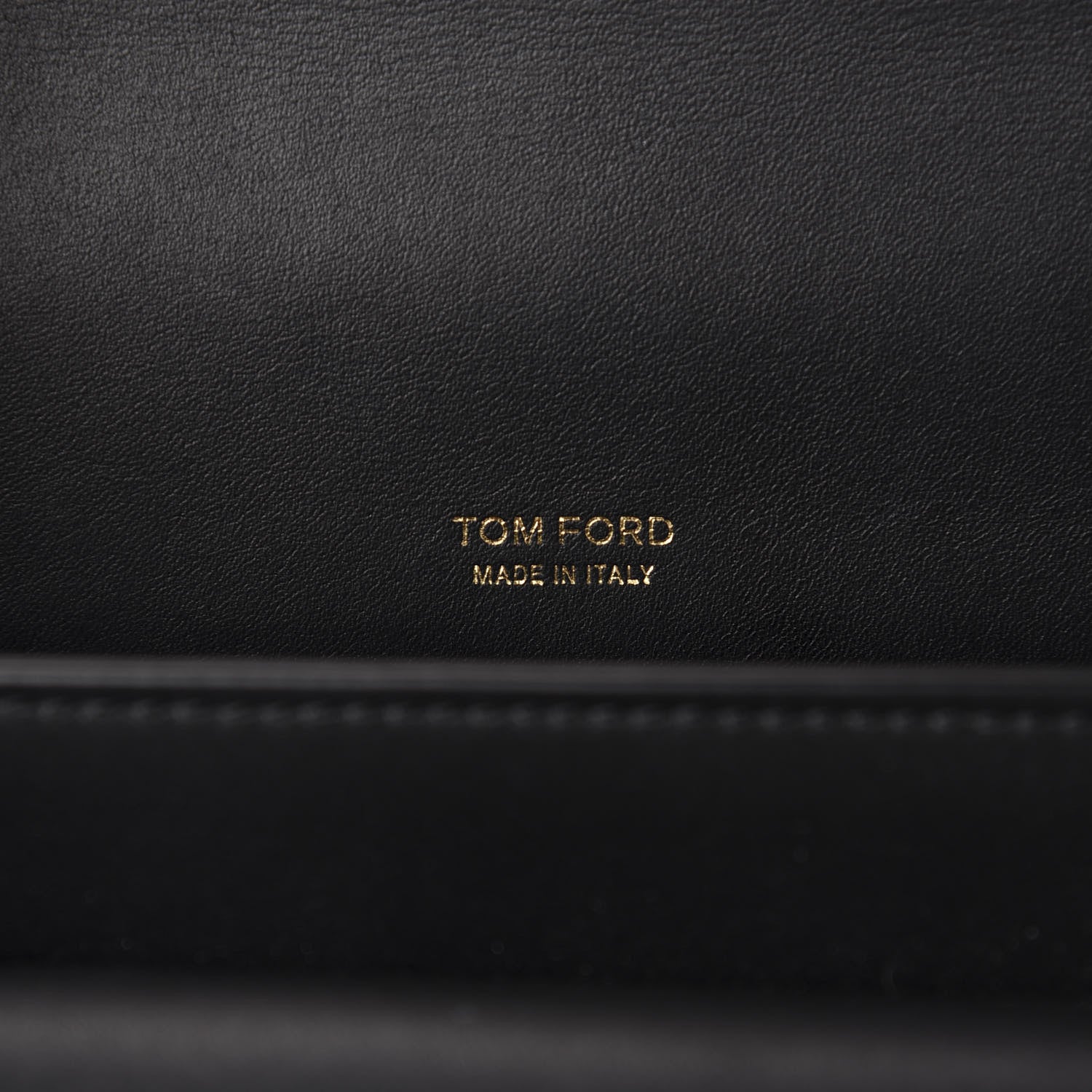 Tom Ford Calfskin Hollywood T Twist Shoulder Bag Black 8 of 10