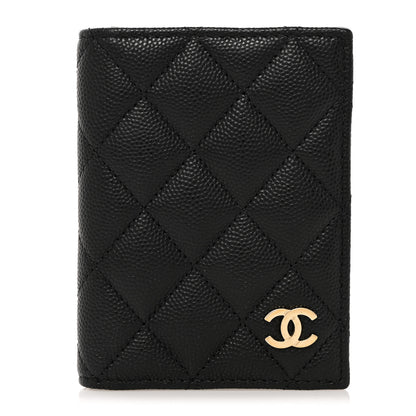Chanel Caviar Quilted Card Holder Wallet Black 1 of 8