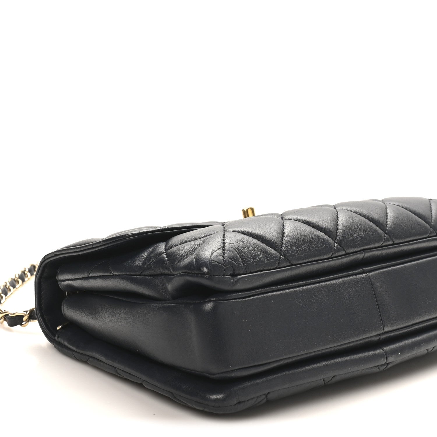 Chanel Lambskin Quilted Small Trendy CC Dual Handle Flap Bag Navy 9 of 11