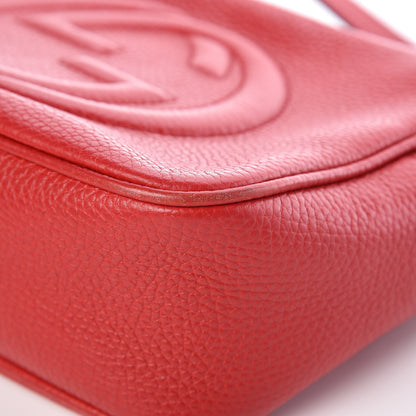 Gucci Pebbled Calfskin Small Soho Disco Bag Tabasco Red 8 of 13