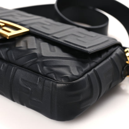 Fendi Nappa FF 1974 Embossed Baguette Black 9 of 9