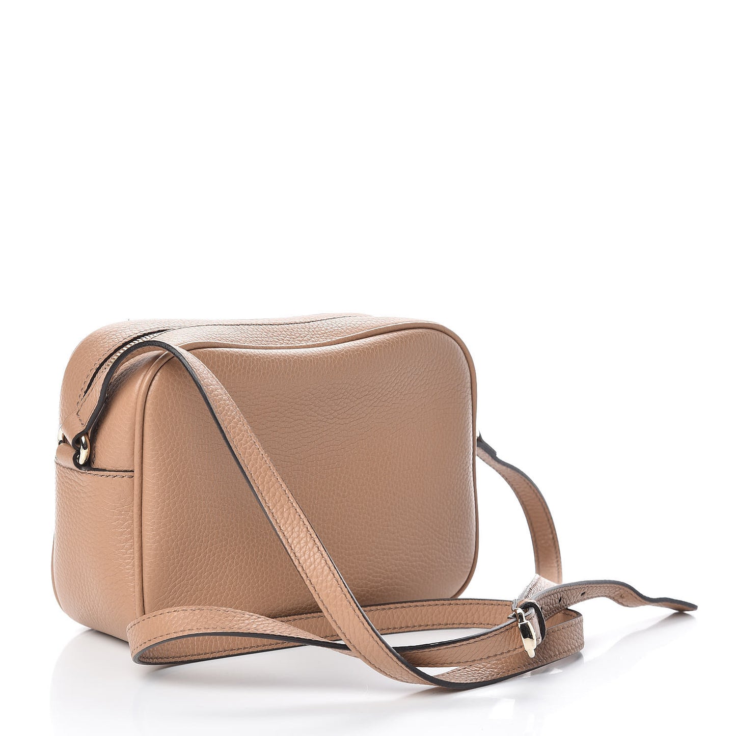 Pebbled Calfskin Small Soho Disco Bag Camelia