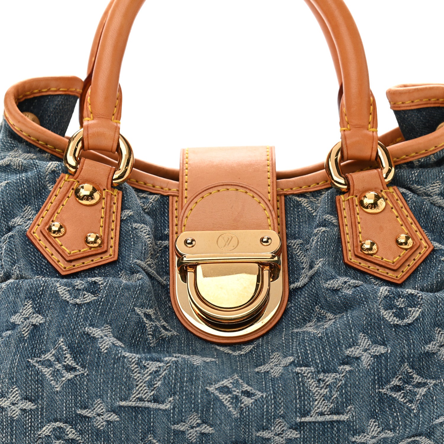 Louis Vuitton Monogram Denim Pleaty Blue 8 of 12