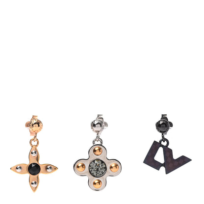Louis Vuitton Crystal Love Letters Earrings GM Set of 3 1 of 5