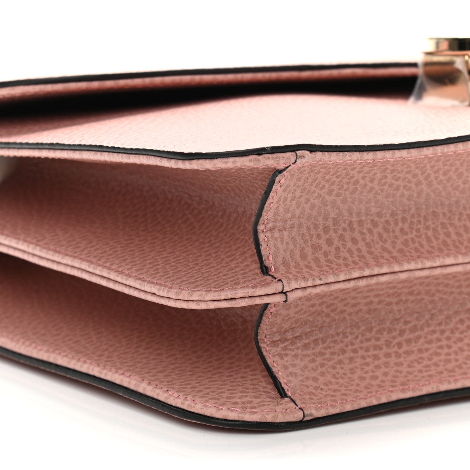 Gucci Dollar Calfskin Small Interlocking G Shoulder Bag Soft Pink 9 of 10