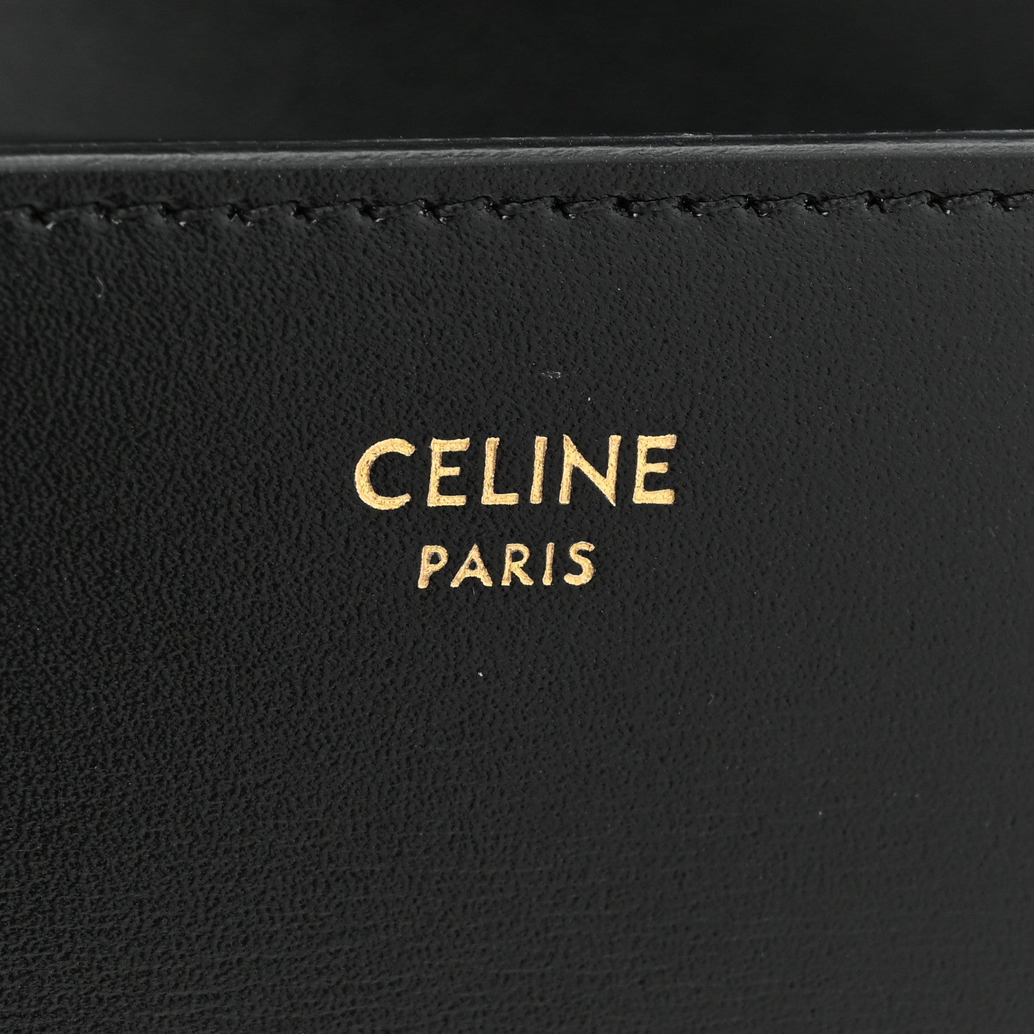 Celine Shiny Calfskin Triomphe Margo Wallet on Chain Black 7 of 11