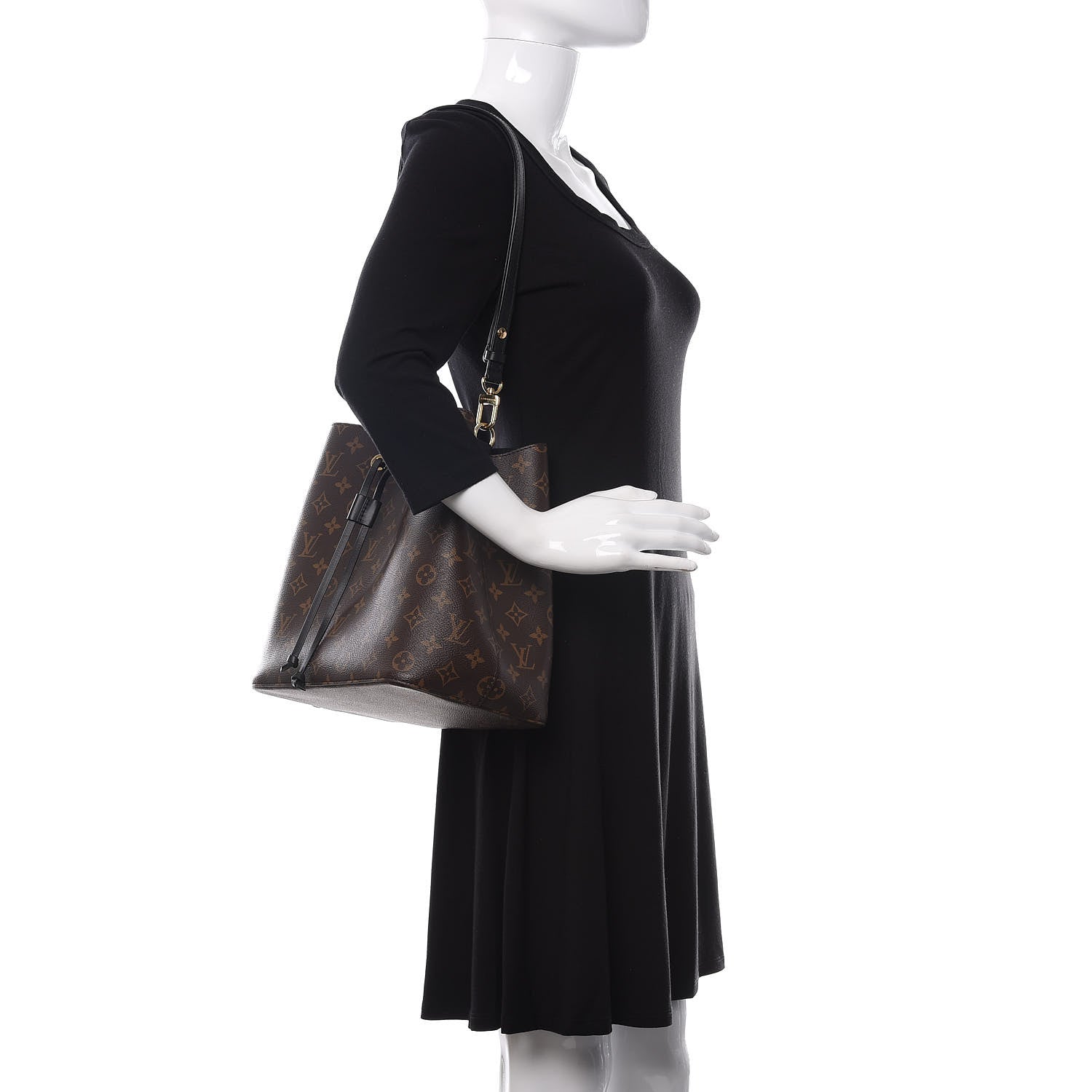 Louis Vuitton Monogram Neonoe MM Black 2 of 10