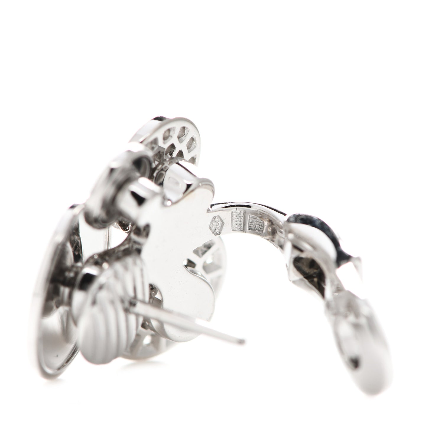 18K White Gold Diamond Cicladi Earrings