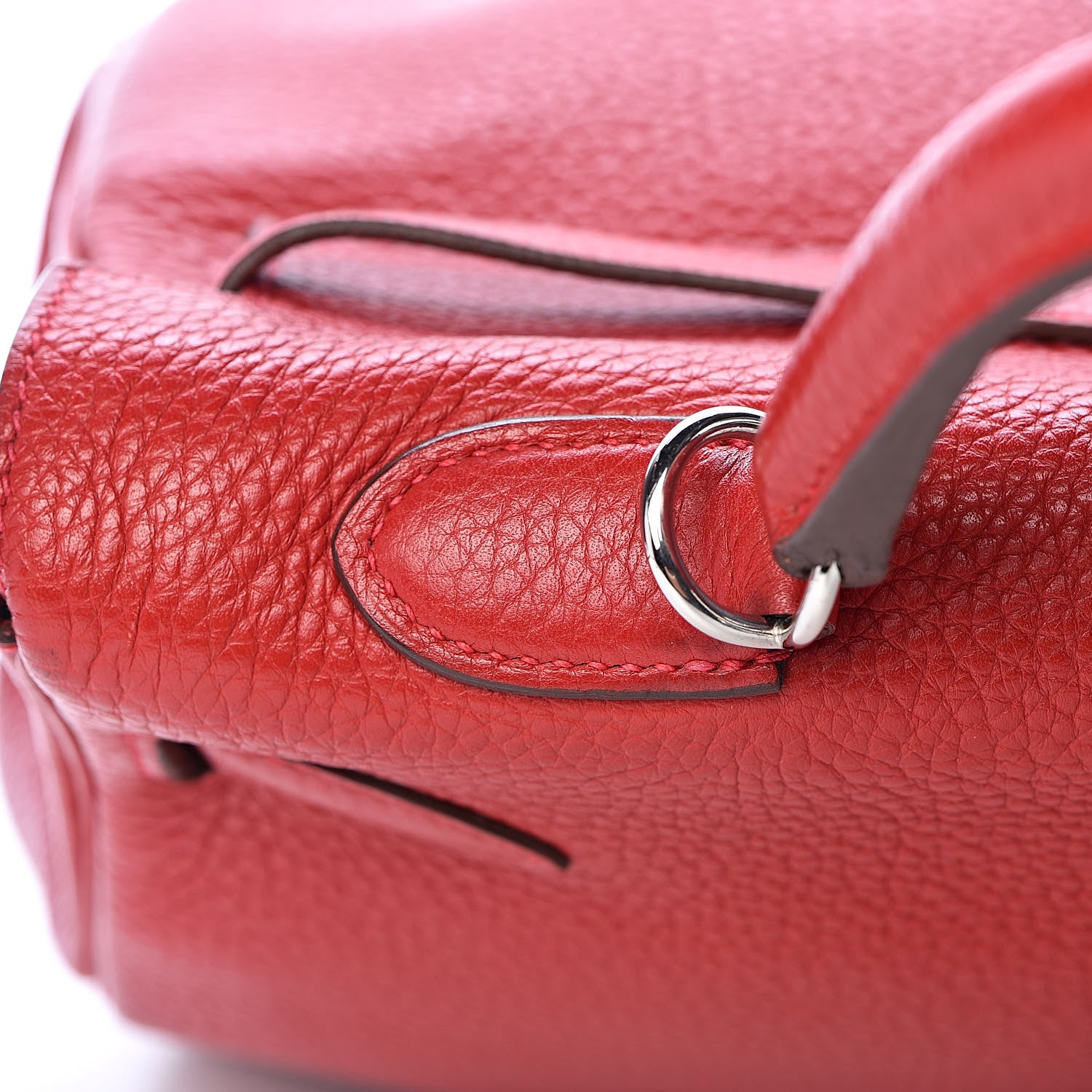 Hermes Taurillon Clemence Retourne Kelly 35 Rouge Garance 23 of 35