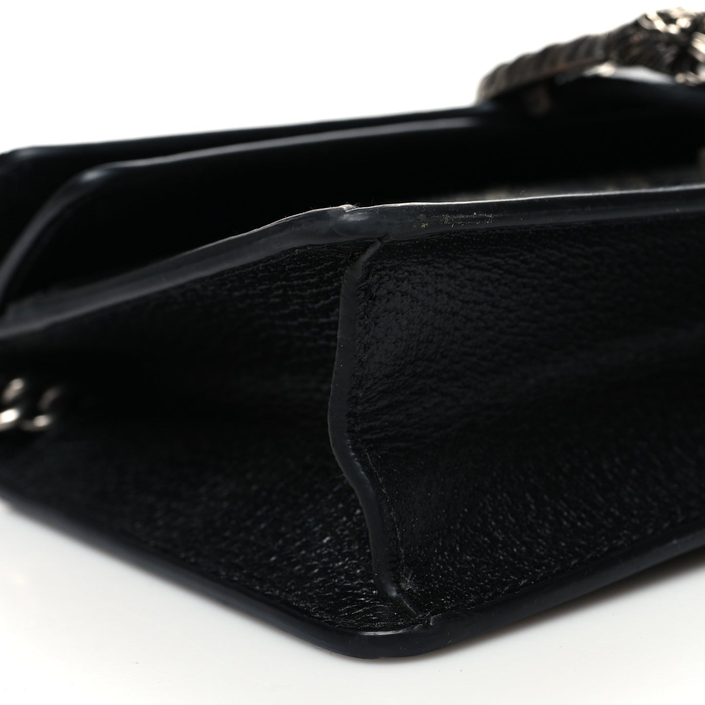 Jacquard Black Denim GG Monogram Textured Dollar Calfskin Small Dionysus Shoulder Bag Black Ivory