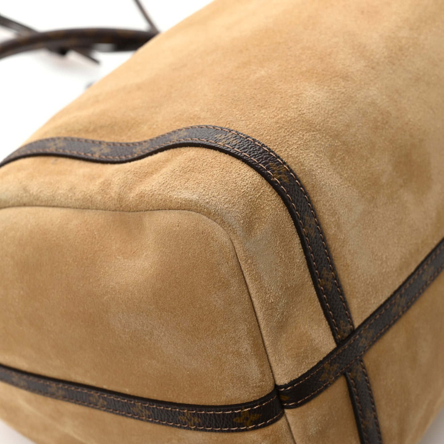Suede Monogram Express MM Hazelnut