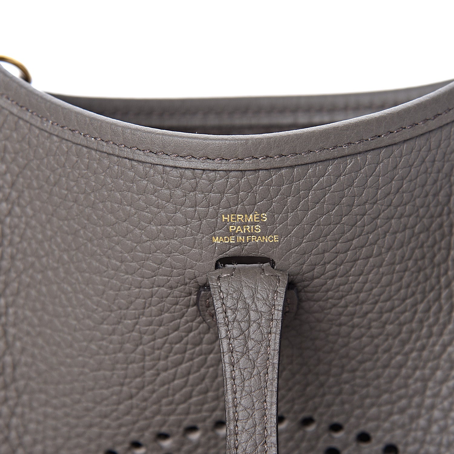 Hermes Taurillon Clemence Evelyne TPM Etain 6 of 8