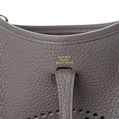 Hermes Taurillon Clemence Evelyne TPM Etain 6 of 8